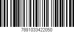 Código de barras (EAN, GTIN, SKU, ISBN): '7891033422050'