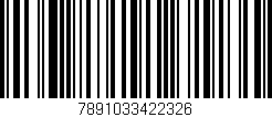 Código de barras (EAN, GTIN, SKU, ISBN): '7891033422326'
