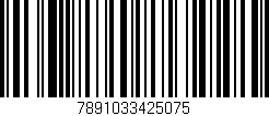 Código de barras (EAN, GTIN, SKU, ISBN): '7891033425075'