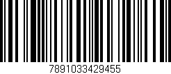 Código de barras (EAN, GTIN, SKU, ISBN): '7891033429455'
