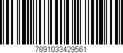 Código de barras (EAN, GTIN, SKU, ISBN): '7891033429561'
