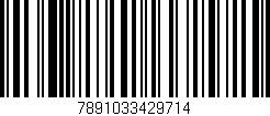 Código de barras (EAN, GTIN, SKU, ISBN): '7891033429714'