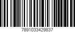 Código de barras (EAN, GTIN, SKU, ISBN): '7891033429837'