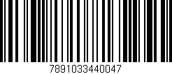 Código de barras (EAN, GTIN, SKU, ISBN): '7891033440047'