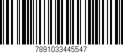 Código de barras (EAN, GTIN, SKU, ISBN): '7891033445547'