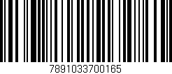 Código de barras (EAN, GTIN, SKU, ISBN): '7891033700165'