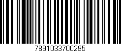 Código de barras (EAN, GTIN, SKU, ISBN): '7891033700295'