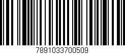 Código de barras (EAN, GTIN, SKU, ISBN): '7891033700509'