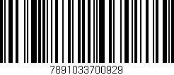 Código de barras (EAN, GTIN, SKU, ISBN): '7891033700929'