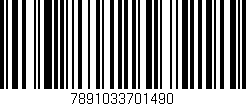 Código de barras (EAN, GTIN, SKU, ISBN): '7891033701490'