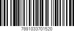 Código de barras (EAN, GTIN, SKU, ISBN): '7891033701520'