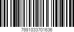 Código de barras (EAN, GTIN, SKU, ISBN): '7891033701636'
