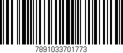 Código de barras (EAN, GTIN, SKU, ISBN): '7891033701773'