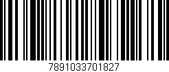 Código de barras (EAN, GTIN, SKU, ISBN): '7891033701827'
