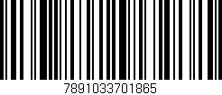 Código de barras (EAN, GTIN, SKU, ISBN): '7891033701865'