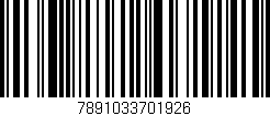 Código de barras (EAN, GTIN, SKU, ISBN): '7891033701926'