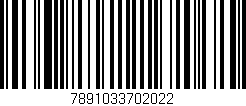 Código de barras (EAN, GTIN, SKU, ISBN): '7891033702022'