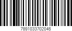 Código de barras (EAN, GTIN, SKU, ISBN): '7891033702046'