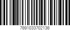 Código de barras (EAN, GTIN, SKU, ISBN): '7891033702138'