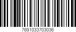 Código de barras (EAN, GTIN, SKU, ISBN): '7891033703036'