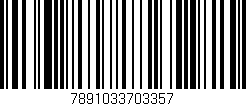 Código de barras (EAN, GTIN, SKU, ISBN): '7891033703357'