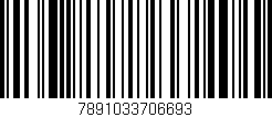 Código de barras (EAN, GTIN, SKU, ISBN): '7891033706693'