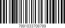 Código de barras (EAN, GTIN, SKU, ISBN): '7891033708789'