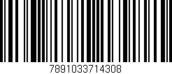 Código de barras (EAN, GTIN, SKU, ISBN): '7891033714308'
