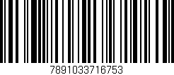 Código de barras (EAN, GTIN, SKU, ISBN): '7891033716753'