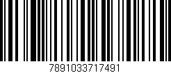 Código de barras (EAN, GTIN, SKU, ISBN): '7891033717491'