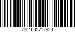 Código de barras (EAN, GTIN, SKU, ISBN): '7891033717538'
