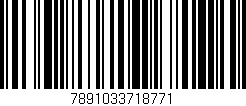Código de barras (EAN, GTIN, SKU, ISBN): '7891033718771'