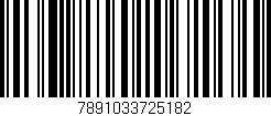 Código de barras (EAN, GTIN, SKU, ISBN): '7891033725182'