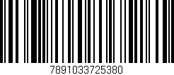 Código de barras (EAN, GTIN, SKU, ISBN): '7891033725380'