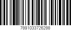 Código de barras (EAN, GTIN, SKU, ISBN): '7891033726288'