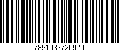 Código de barras (EAN, GTIN, SKU, ISBN): '7891033726929'