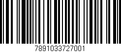 Código de barras (EAN, GTIN, SKU, ISBN): '7891033727001'