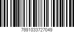 Código de barras (EAN, GTIN, SKU, ISBN): '7891033727049'