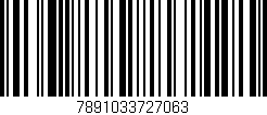 Código de barras (EAN, GTIN, SKU, ISBN): '7891033727063'