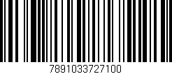 Código de barras (EAN, GTIN, SKU, ISBN): '7891033727100'
