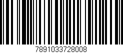 Código de barras (EAN, GTIN, SKU, ISBN): '7891033728008'