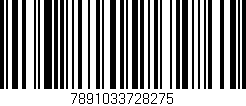 Código de barras (EAN, GTIN, SKU, ISBN): '7891033728275'