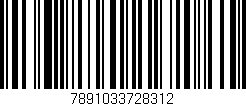 Código de barras (EAN, GTIN, SKU, ISBN): '7891033728312'