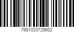Código de barras (EAN, GTIN, SKU, ISBN): '7891033728602'