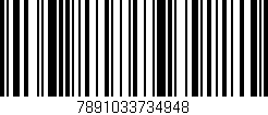 Código de barras (EAN, GTIN, SKU, ISBN): '7891033734948'