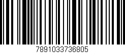 Código de barras (EAN, GTIN, SKU, ISBN): '7891033736805'