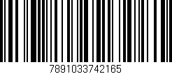 Código de barras (EAN, GTIN, SKU, ISBN): '7891033742165'