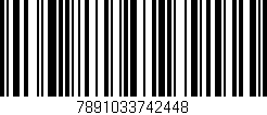 Código de barras (EAN, GTIN, SKU, ISBN): '7891033742448'