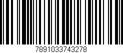 Código de barras (EAN, GTIN, SKU, ISBN): '7891033743278'