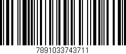 Código de barras (EAN, GTIN, SKU, ISBN): '7891033743711'